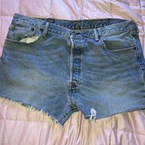 Levi's button fly cutoff shorts